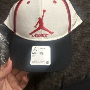 Jordan Red and White Cap